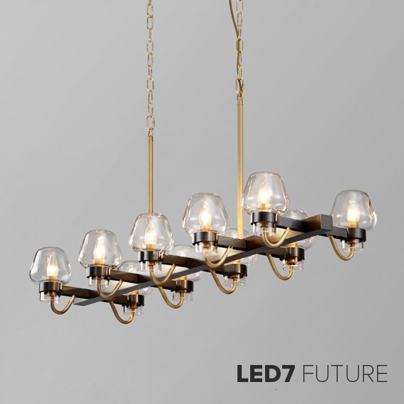 Loft Industry Modern - Goblet Linear Chandelier